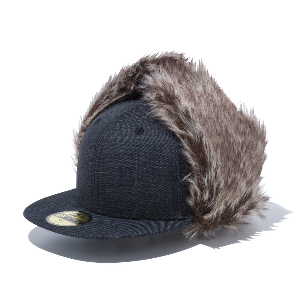 59FIFTY Dog Ear シャンブレー チャコール メタルフラッグロゴ - 12540907-700| NEW ERA ニューエラ公式オンラインストア