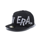 59FIFTY ビッグハンドエンブロイダリー NEW ERA ブラック × スノーホワイト