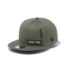 59FIFTY バックサテン マルチプリント オリーブ × ブラック