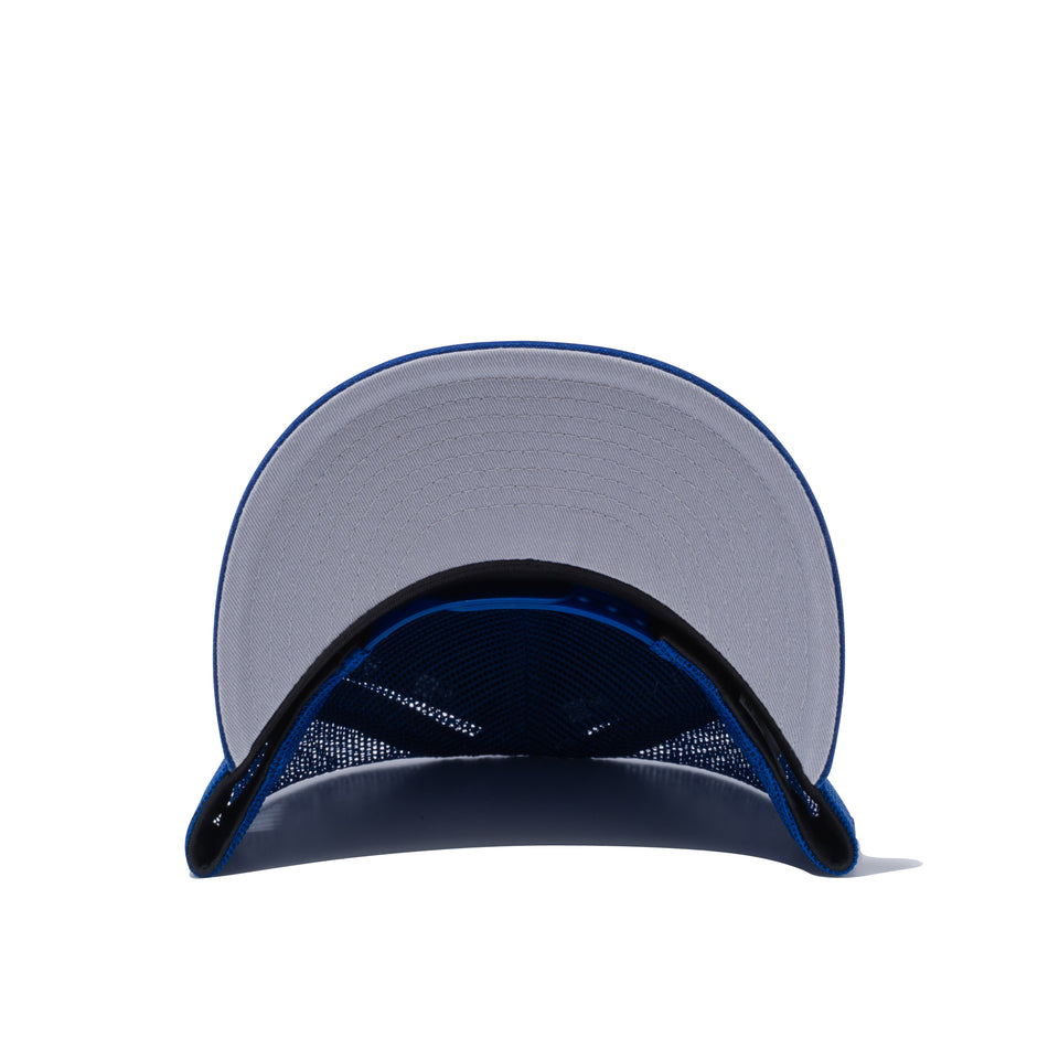 Youth 9FIFTY トラッカー ダックキャンバス レザーパッチ ライトロイヤル