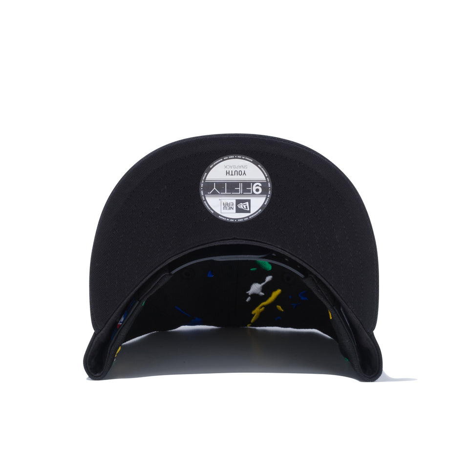 Youth 9FIFTY ニューヨーク・ヤンキース スプラッシュエンブロイダリー ブラック