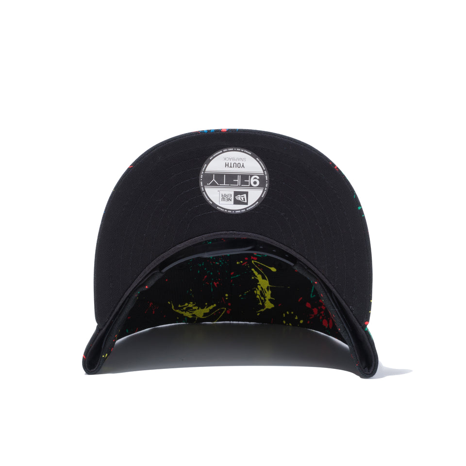 Youth 9FIFTY ニューヨーク・ヤンキース スプラッシュペイント ブラック