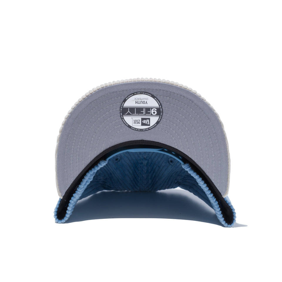 Youth 9FIFTY ニューヨーク・ヤンキース コーデュロイ サックスブルー ライトベージュバイザー