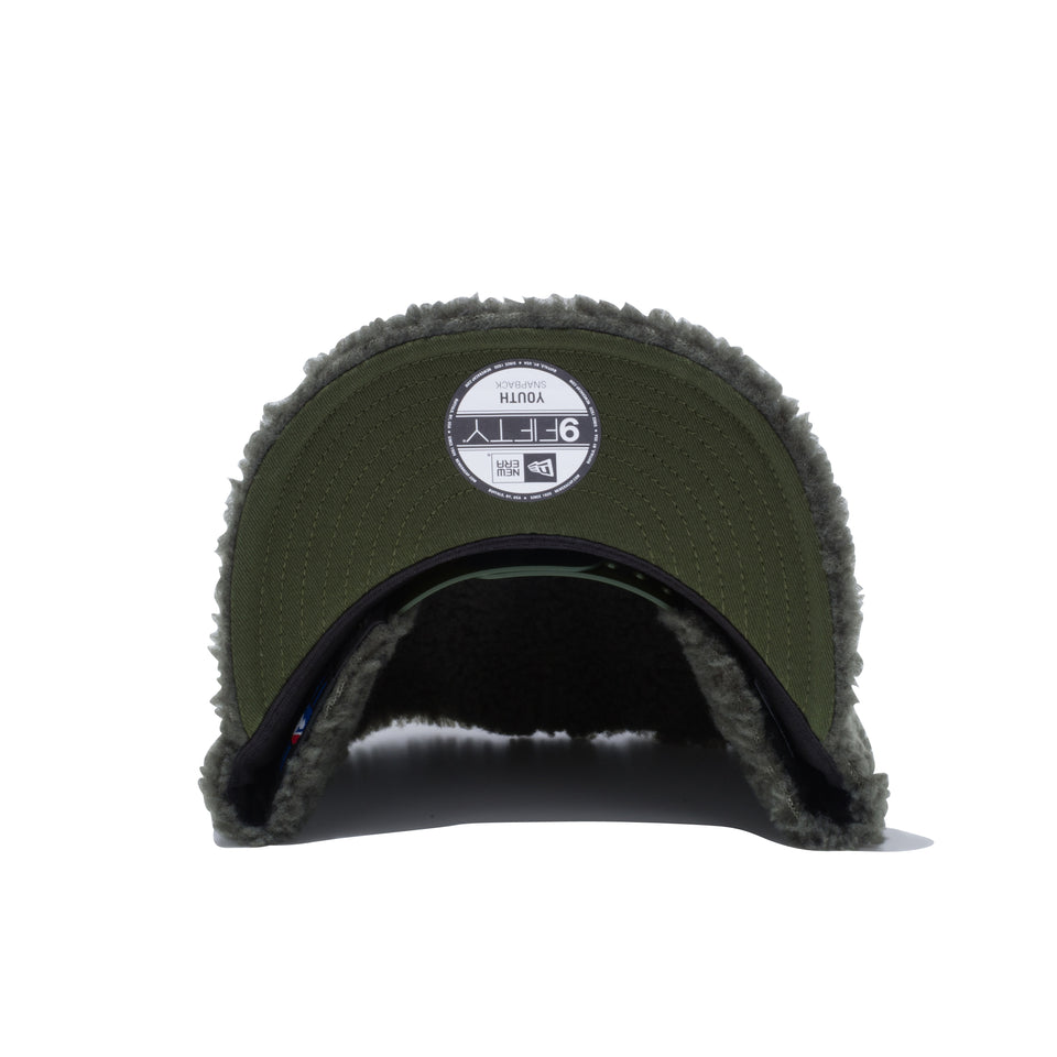 Youth 9FIFTY ニューヨーク・ヤンキース ボアフリース オリーブ × ブラック