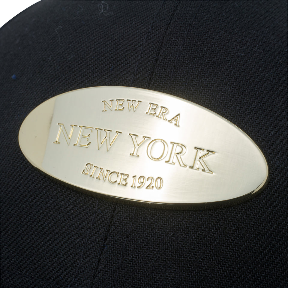 Youth 9FIFTY メタルプレート ブラック × メタリックゴールド