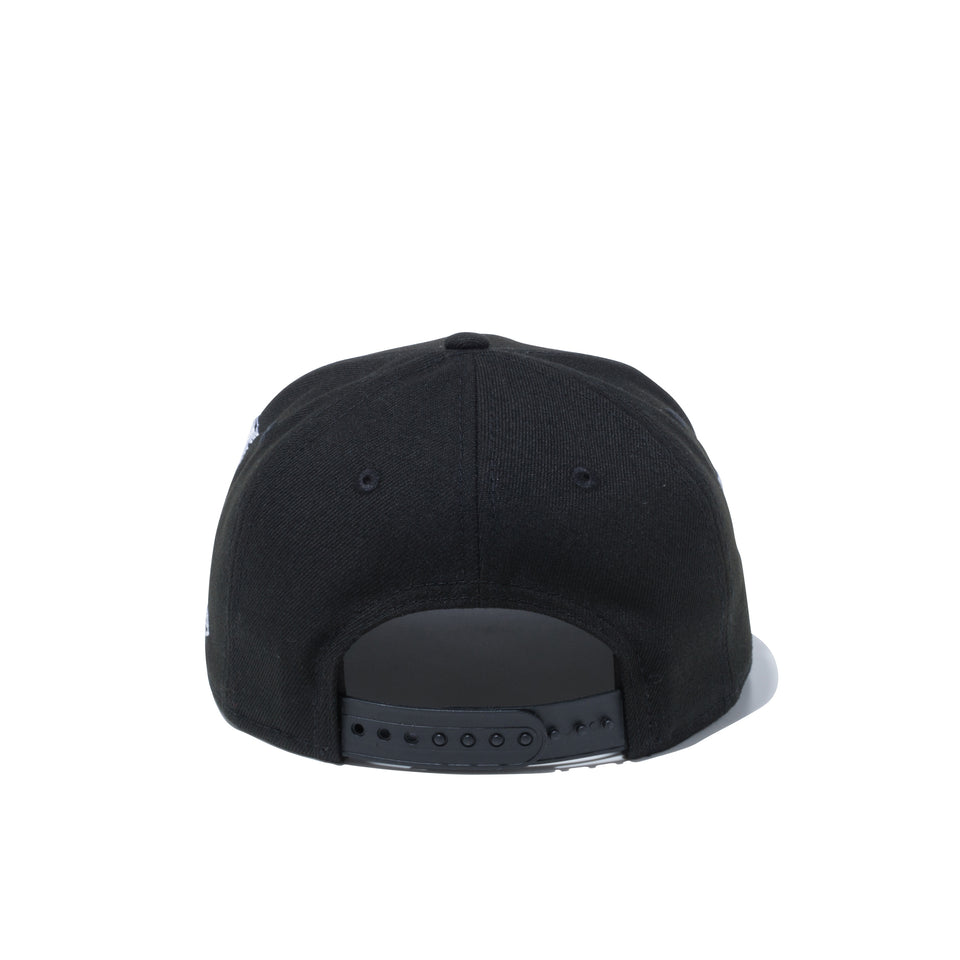 Youth 9FIFTY ビッグハンドエンブロイダリー NEW ERA ブラック × スノーホワイト