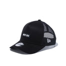 Youth 9FORTY A-Frame トラッカー ラバーロゴ NEW ERA ブラック