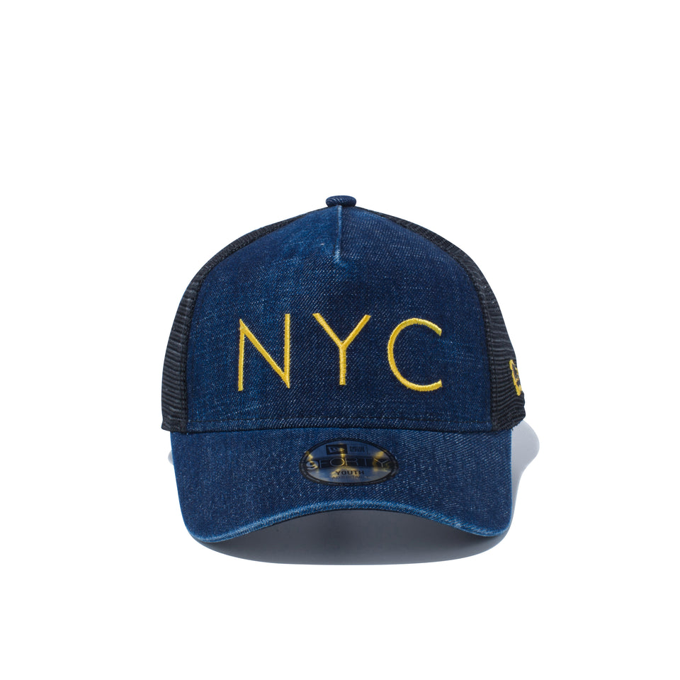 Youth 9FORTY A-Frame トラッカー デニム NYC インディゴデニム × ブラス