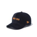 Youth 9FORTY A-Frame マイクロコーデュロイ NEW ERA ロゴ ブラック × ライトオレンジ