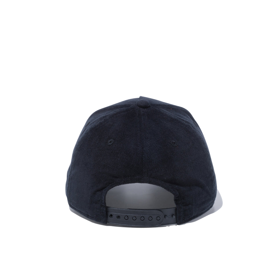 Youth 9FORTY A-Frame マイクロコーデュロイ NEW ERA ロゴ ブラック × ライトオレンジ