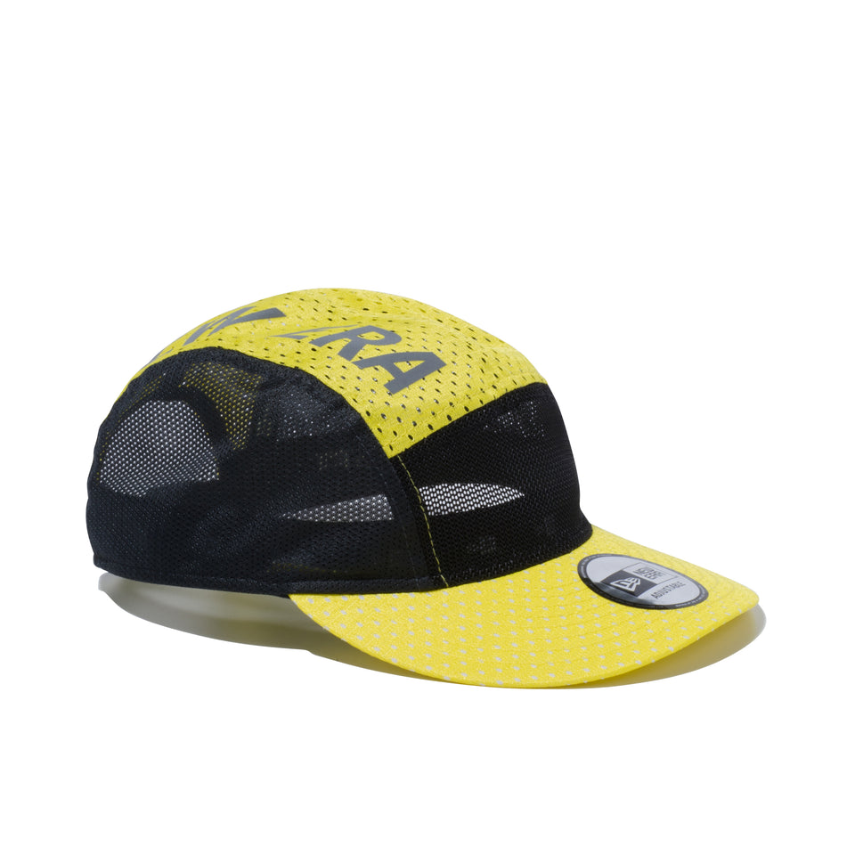 ジェットキャップ テック マルチメッシュ NEW ERA リフレクターロゴ ブラック / イエロー 【ニューエラ アウトドア】