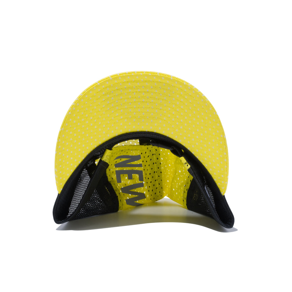 ジェットキャップ テック マルチメッシュ NEW ERA リフレクターロゴ ブラック / イエロー 【ニューエラ アウトドア】