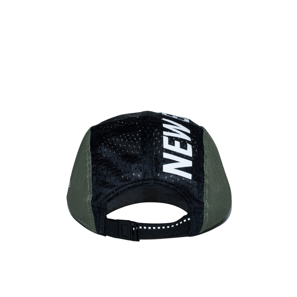 ジェットキャップ テック マルチメッシュ NEW ERA リフレクターロゴ ブラック / カーキ 【ニューエラ アウトドア】