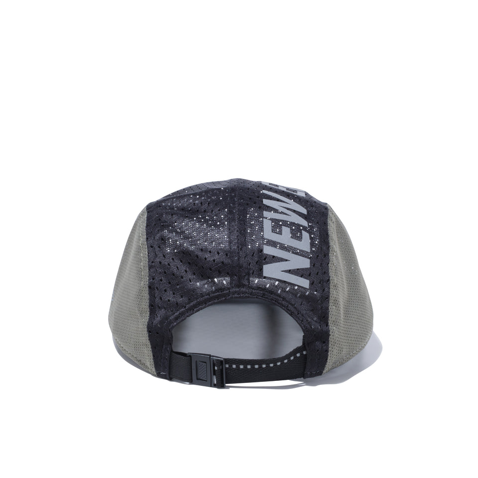 ジェットキャップ テック マルチメッシュ NEW ERA リフレクターロゴ ブラック / カーキ 【ニューエラ アウトドア】