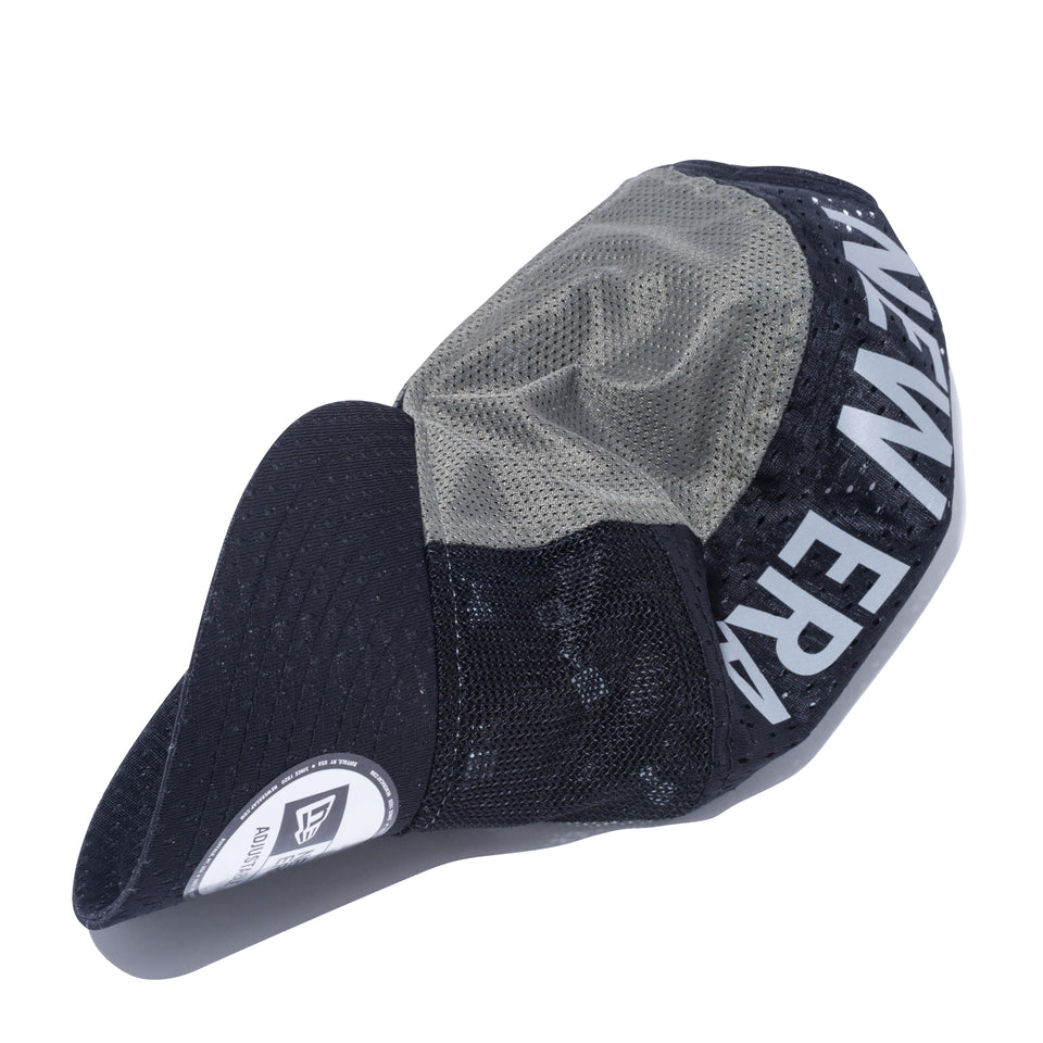 ジェットキャップ テック マルチメッシュ NEW ERA リフレクターロゴ ブラック / カーキ 【ニューエラ アウトドア】