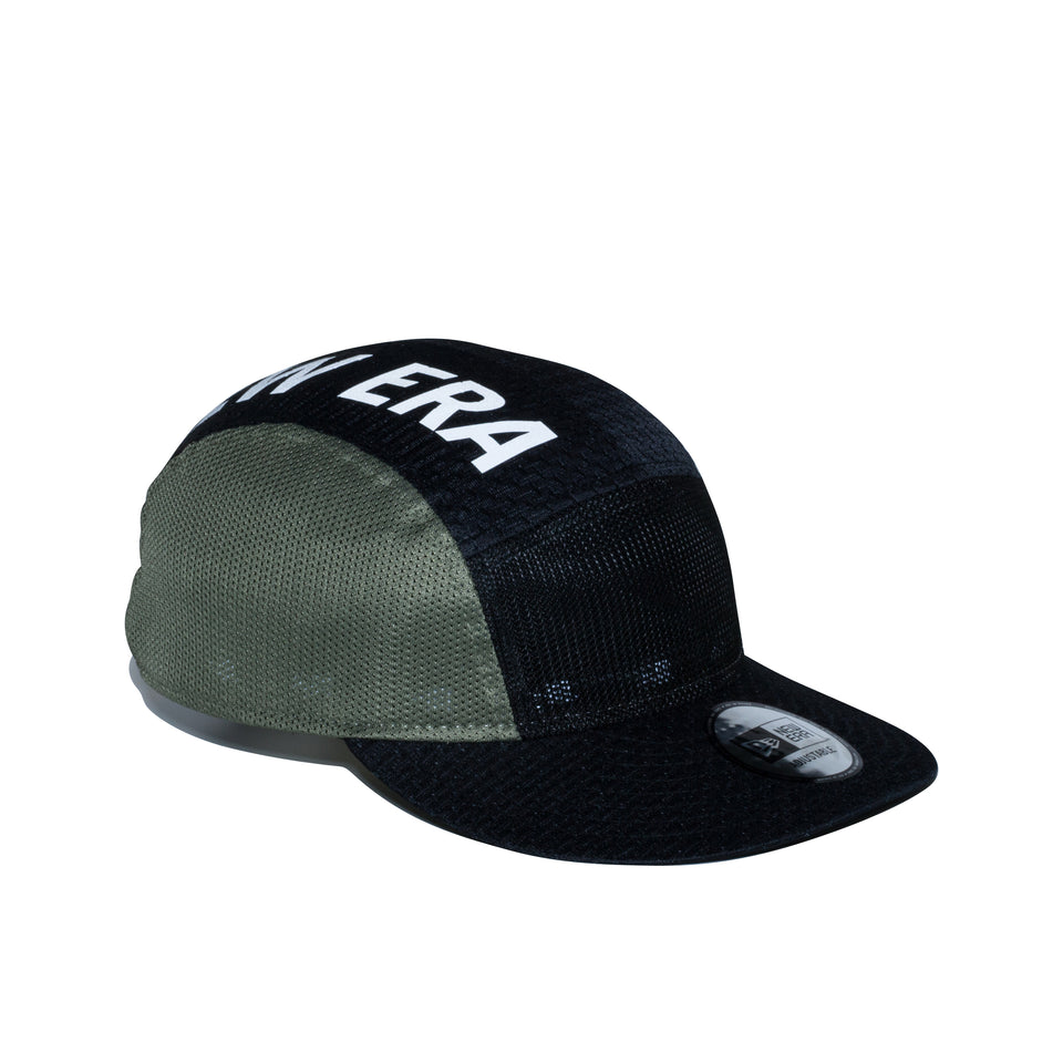 ジェットキャップ テック マルチメッシュ NEW ERA リフレクターロゴ ブラック / カーキ 【ニューエラ アウトドア】