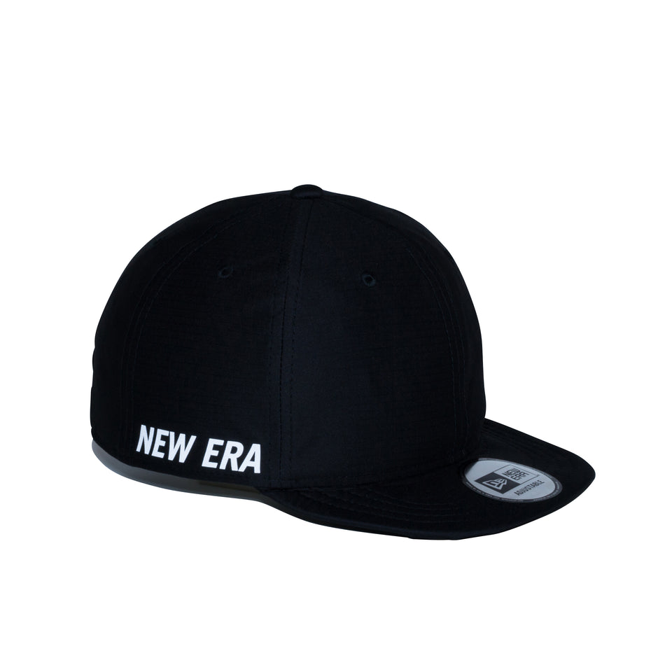 バイクキャップ テック ストレッチ NEW ERA リフレクターロゴ ブラック 【ニューエラ アウトドア】