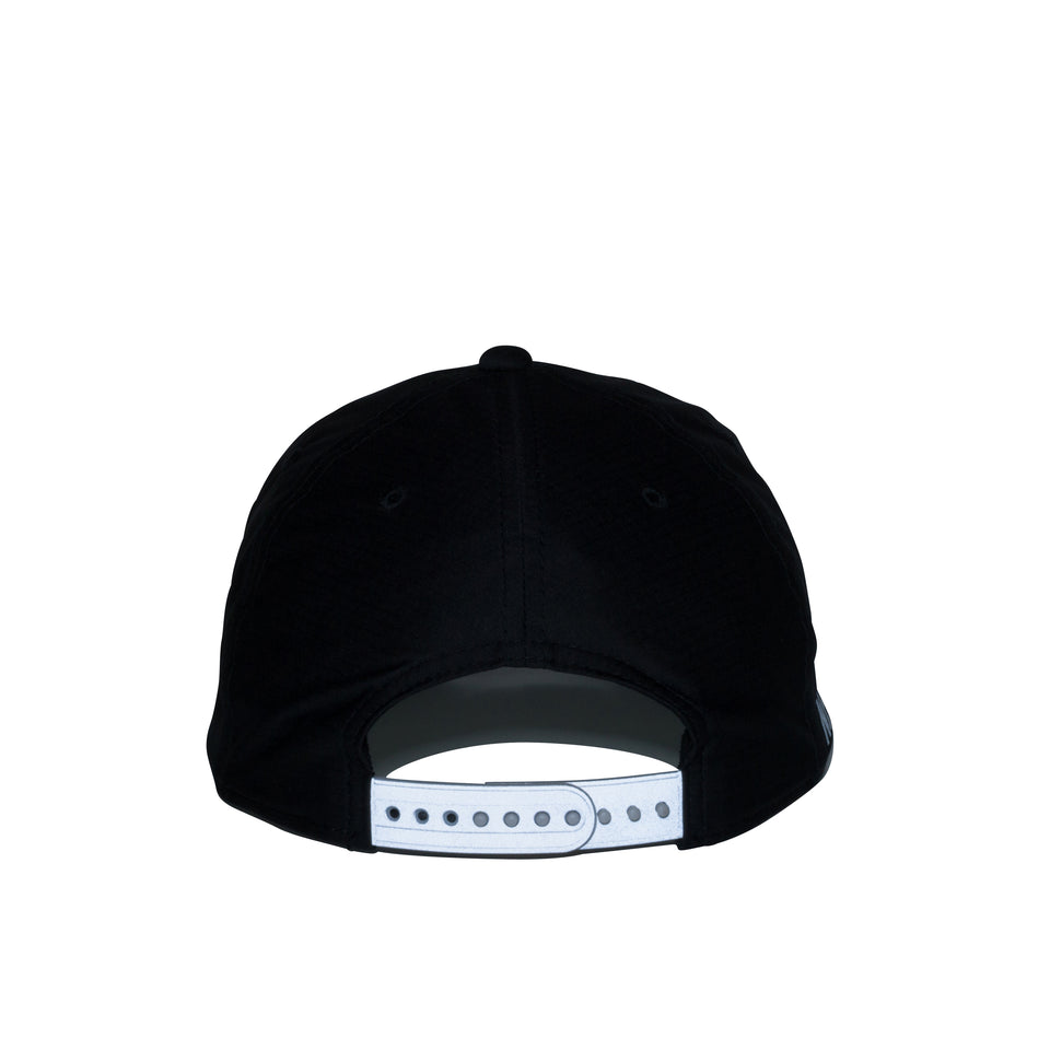 バイクキャップ テック ストレッチ NEW ERA リフレクターロゴ ブラック 【ニューエラ アウトドア】