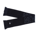 ニットスカーフ NEW ERA ロゴ ブラック / チャコール