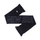 ニットスカーフ NEW ERA ロゴ ブラック / チャコール