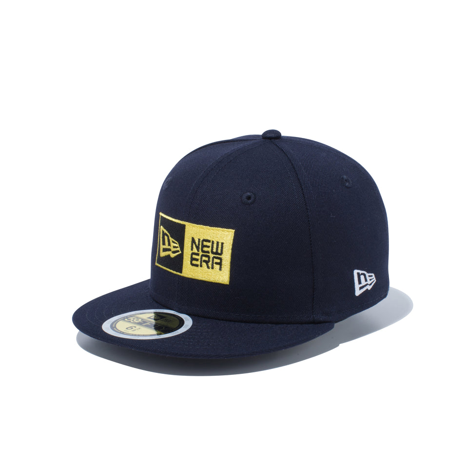 Kid's 59FIFTY ボックスロゴ ネイビー