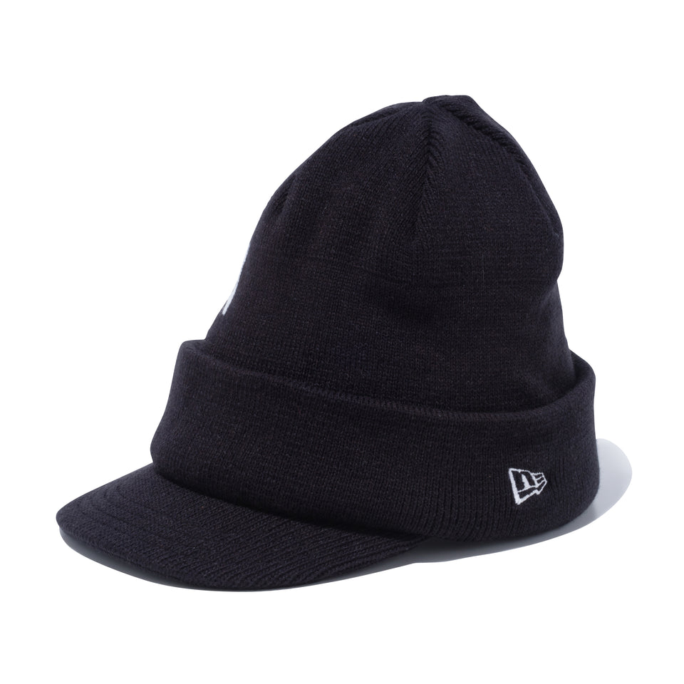 【ゴルフ】 バイザーニット ビルボード NEW ERA ブラック × ホワイト