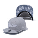 【ゴルフ】 9FIFTY Original Fit キルティング New Era グレー × スノーホワイト プリントアンダーバイザー