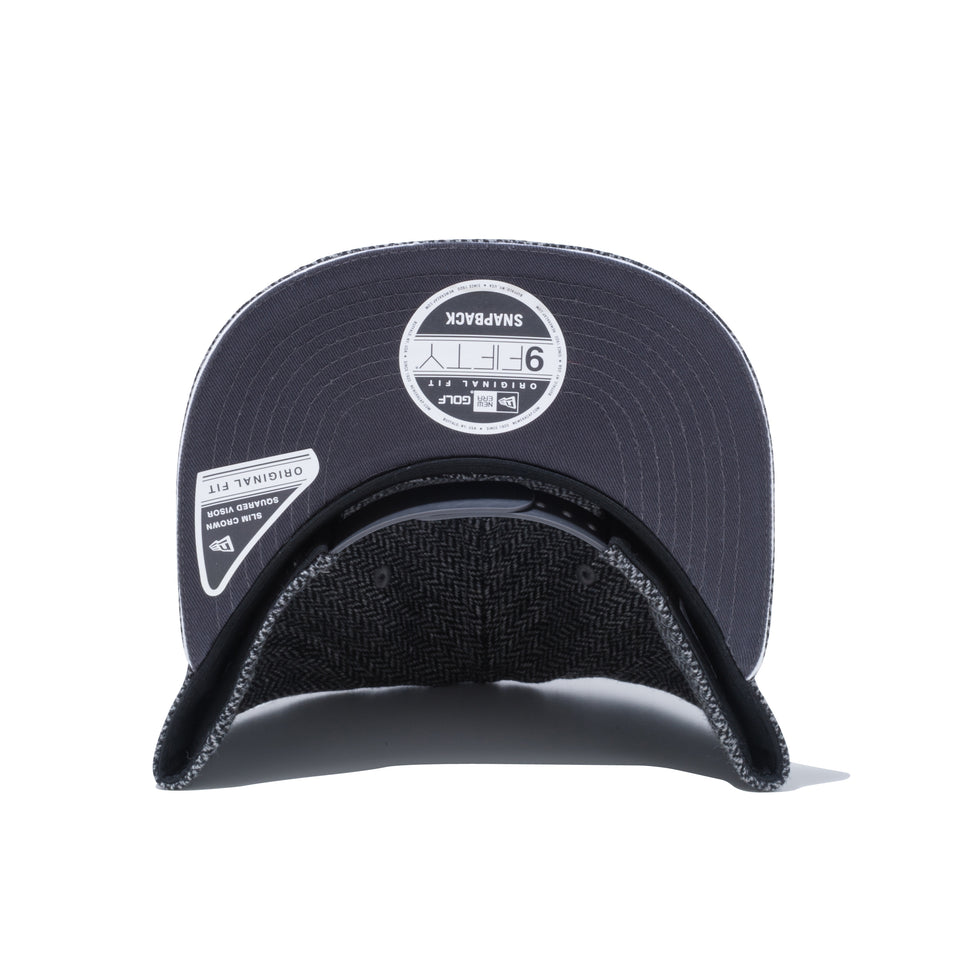 【ゴルフ】 9FIFTY Original Fit ヘリンボーン アーチロゴ グレー