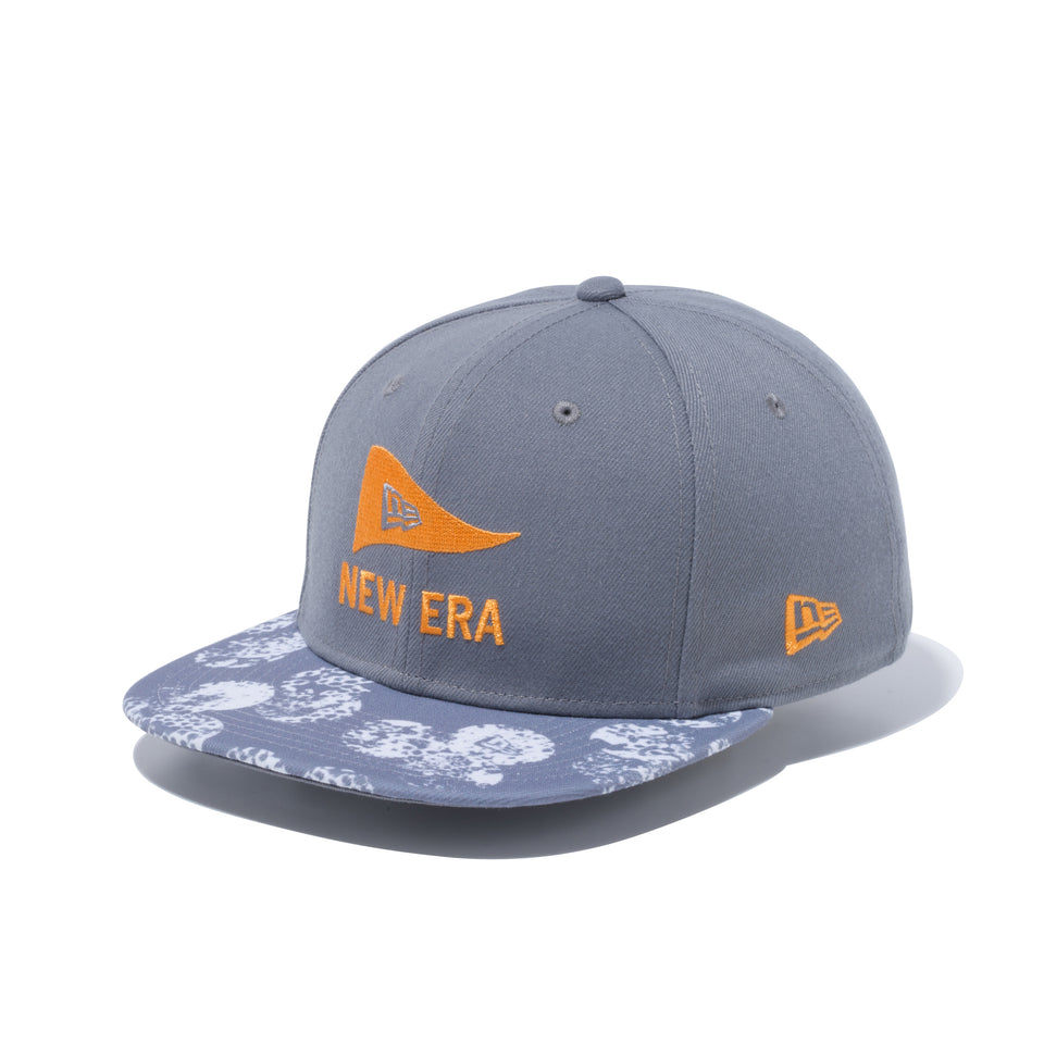 【ゴルフ】 9FIFTY Original Fit ボールペイント ピンフラッグロゴ ストームグレー プリントバイザー
