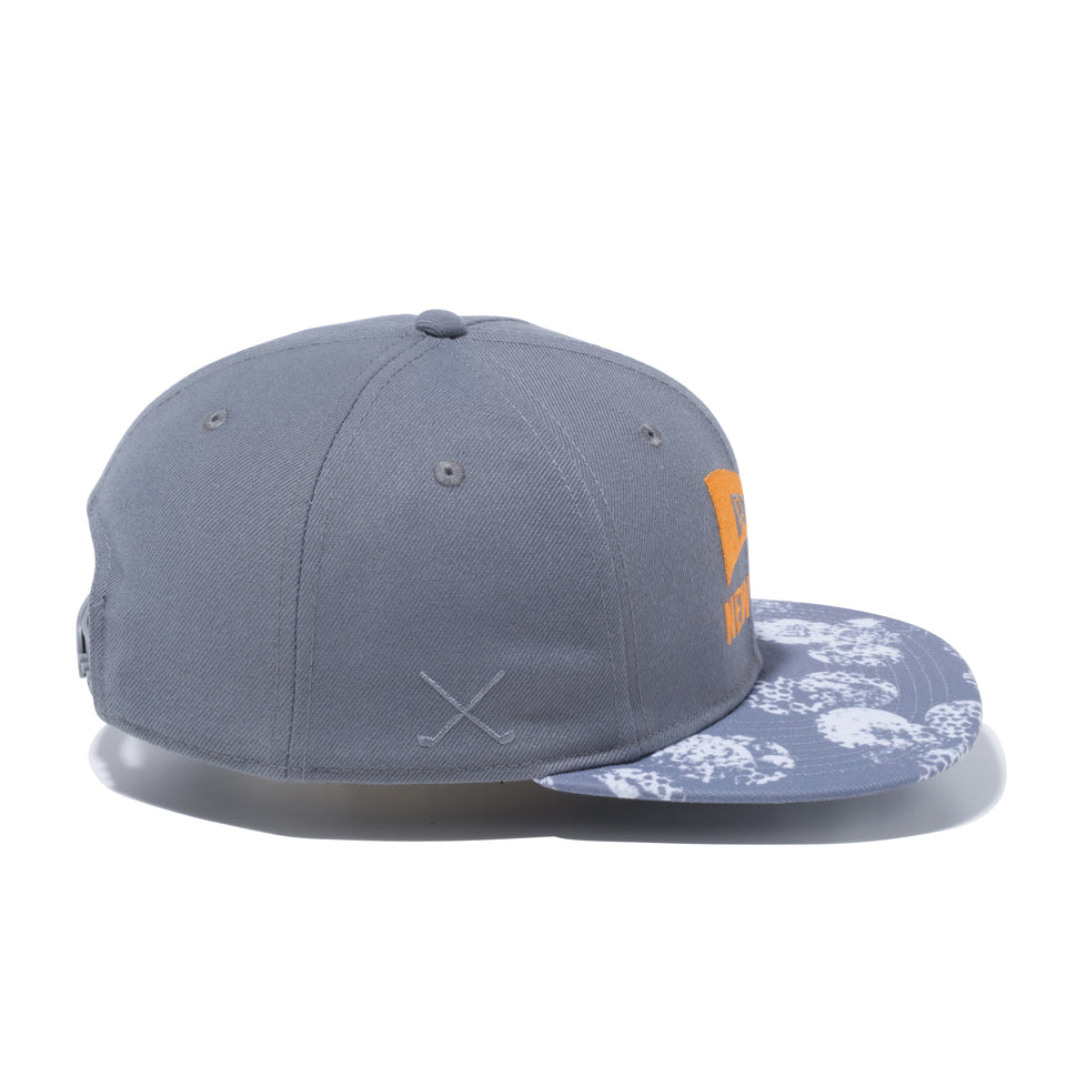 【ゴルフ】 9FIFTY Original Fit ボールペイント ピンフラッグロゴ ストームグレー プリントバイザー