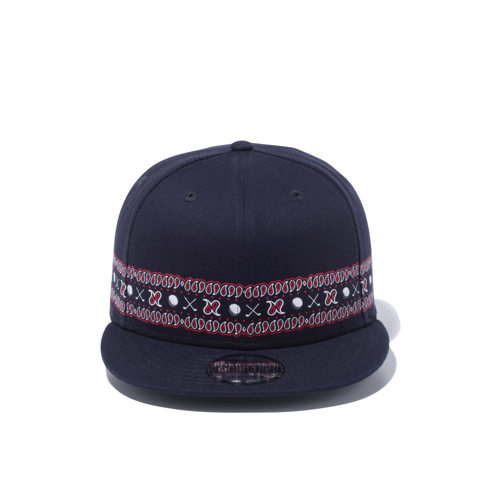 【ゴルフ】 9FIFTY ゴルフペイズリー ネイビー