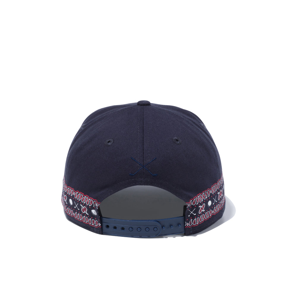 【ゴルフ】 9FIFTY ゴルフペイズリー ネイビー