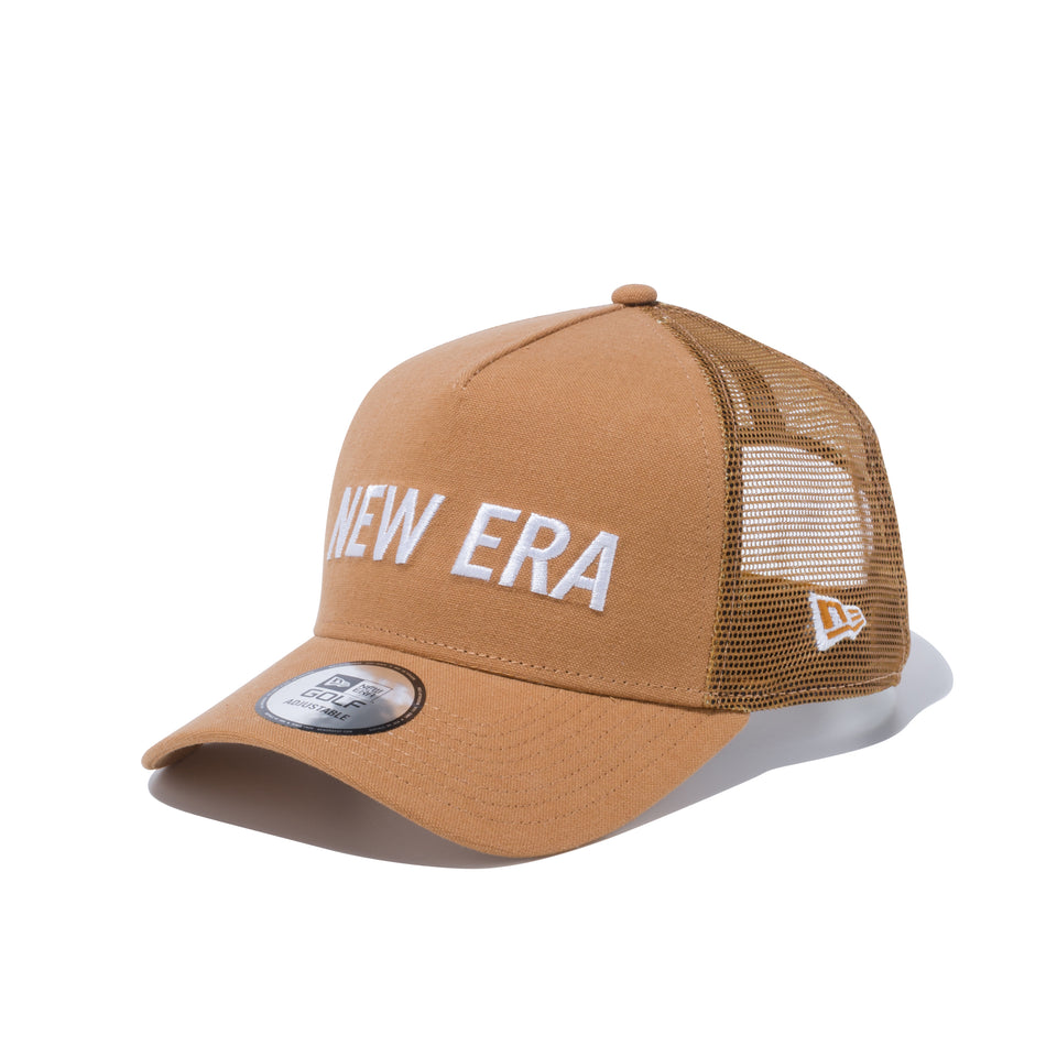 【ゴルフ】 9FORTY　A-Frame　トラッカー ダックキャンバス　NEW ERA ロゴ　タン