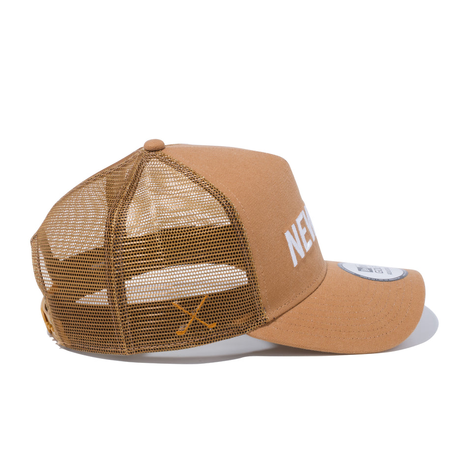 【ゴルフ】 9FORTY　A-Frame　トラッカー ダックキャンバス　NEW ERA ロゴ　タン
