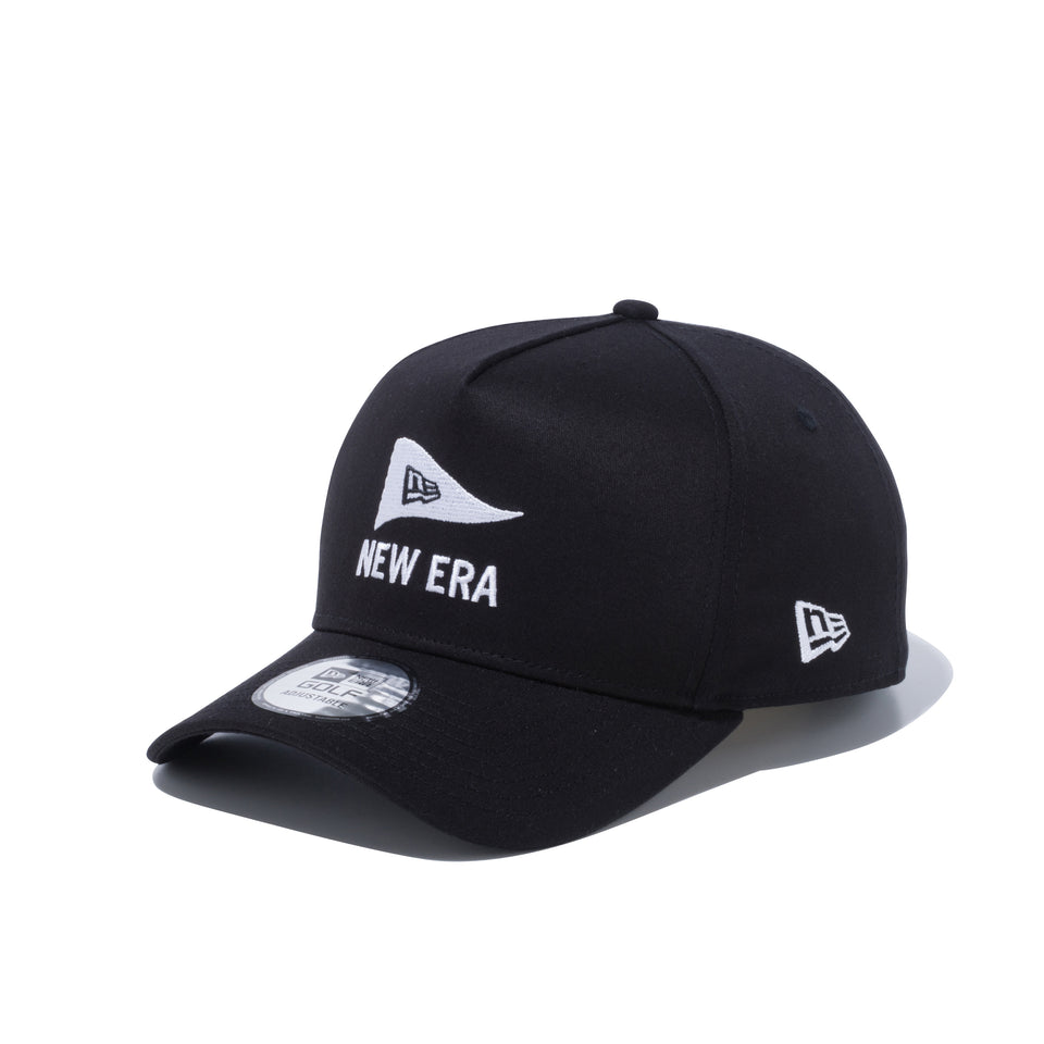【ゴルフ】 9FORTY A-Frame ストレッチコットン ウォッシャブル ピンフラッグ ロゴ ブラック