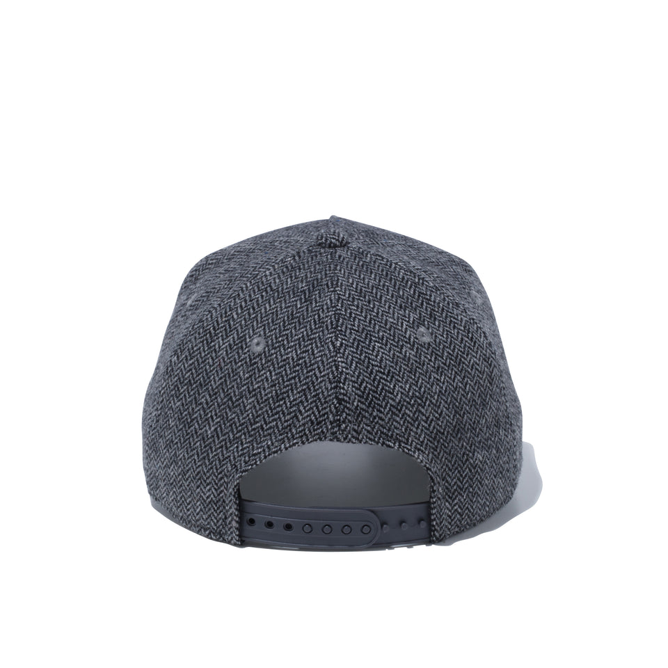 【ゴルフ】 9FORTY A-Frame ヘリンボーン アーチロゴ グレー × グリルドオレンジ