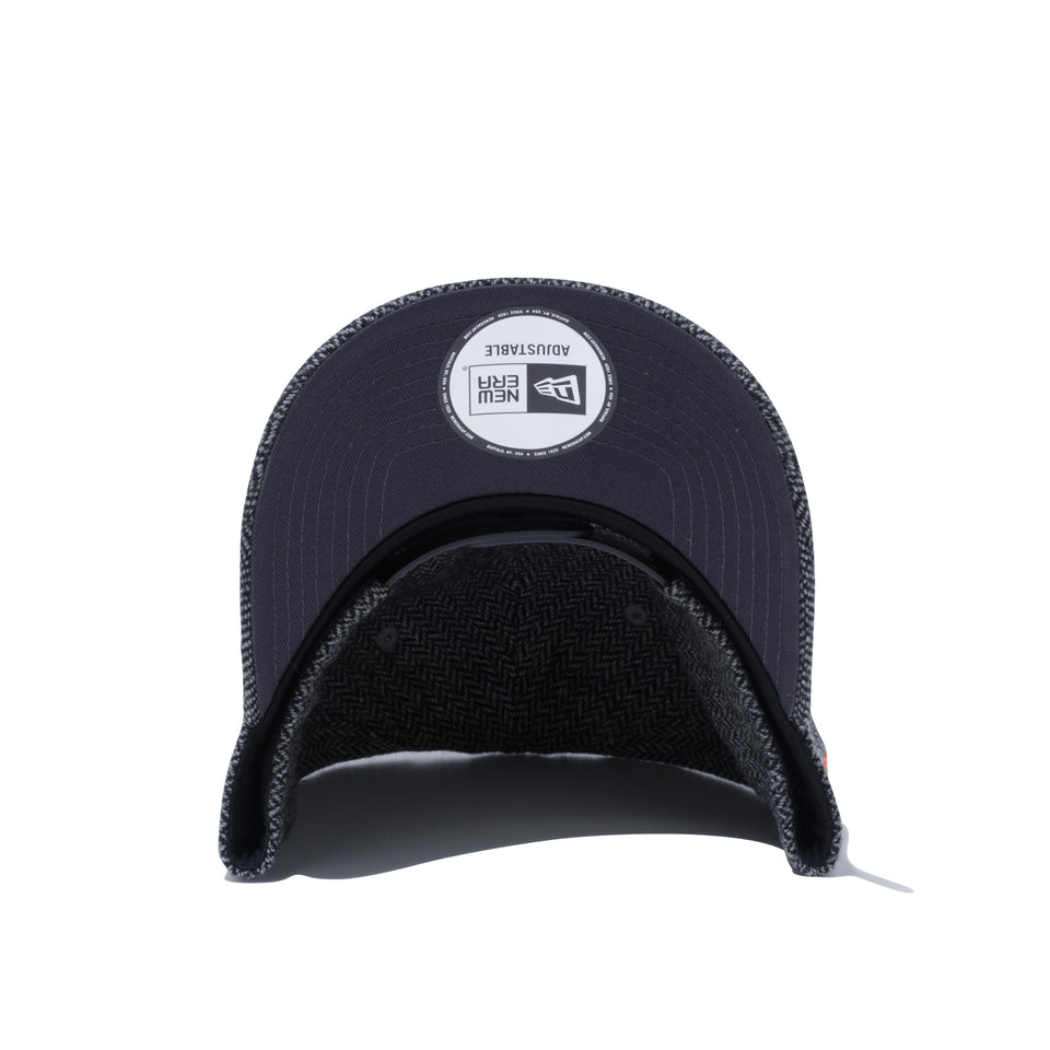 【ゴルフ】 9FORTY A-Frame ヘリンボーン アーチロゴ グレー × グリルドオレンジ