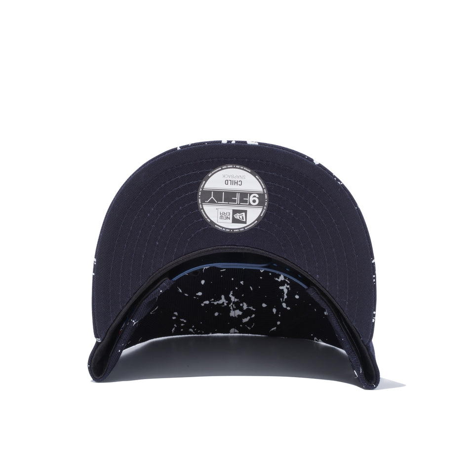 Child 9FIFTY ニューヨーク・ヤンキース スプラッシュペイント ネイビー