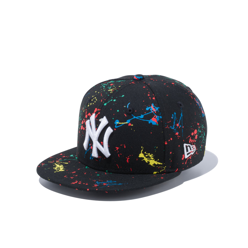 Child 9FIFTY ニューヨーク・ヤンキース スプラッシュペイント ブラック