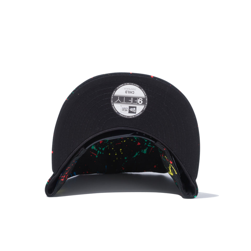 Child 9FIFTY ニューヨーク・ヤンキース スプラッシュペイント ブラック