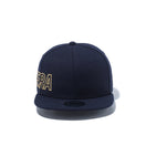 Child 9FIFTY エッセンシャル NEW ERA ネイビー × メタリックゴールド