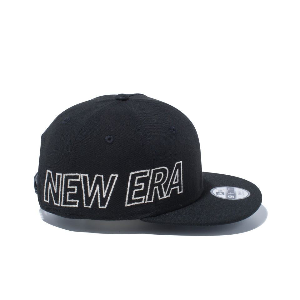 Child 9FIFTY エッセンシャル NEW ERA ブラック × メタリックシルバー