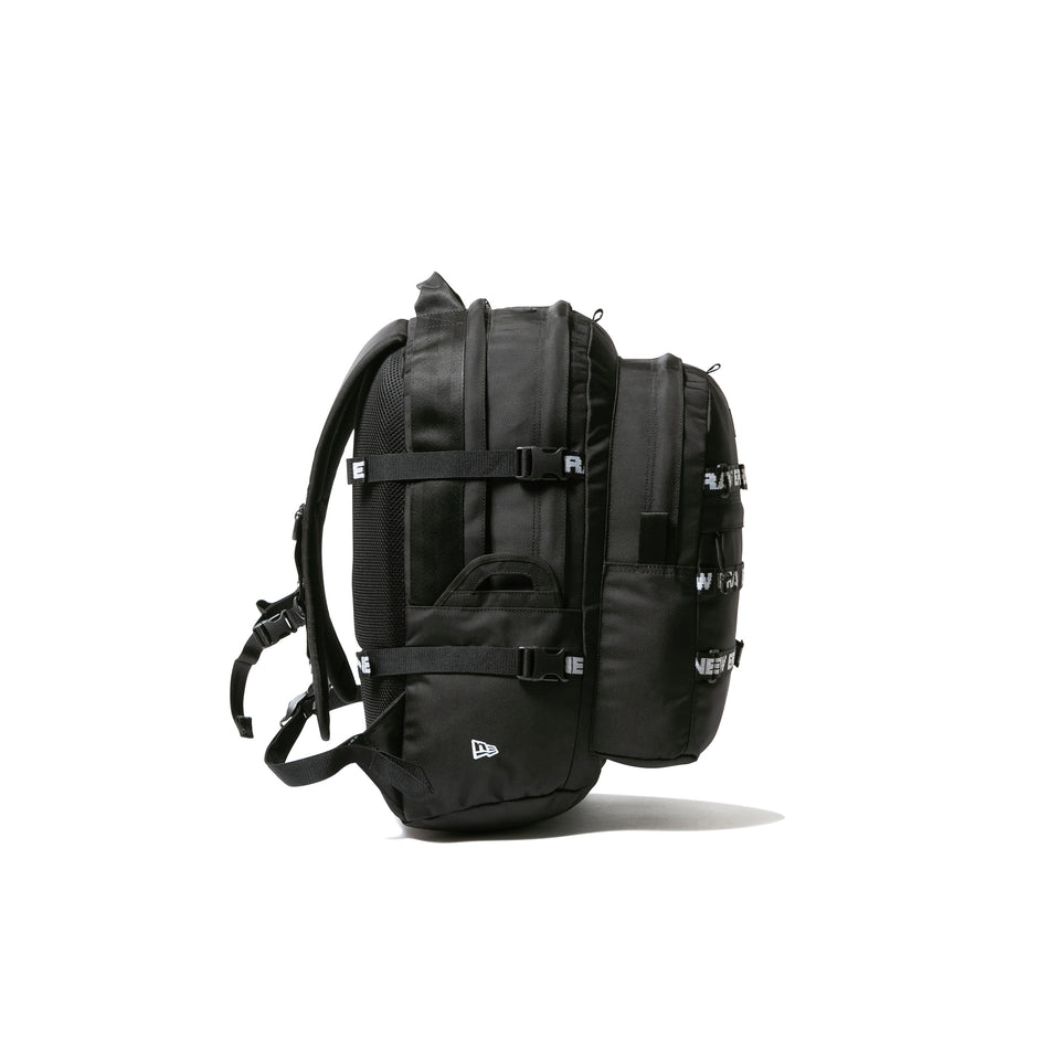 キャリアパック 35L ロゴテープ ブラック　×　ホワイト