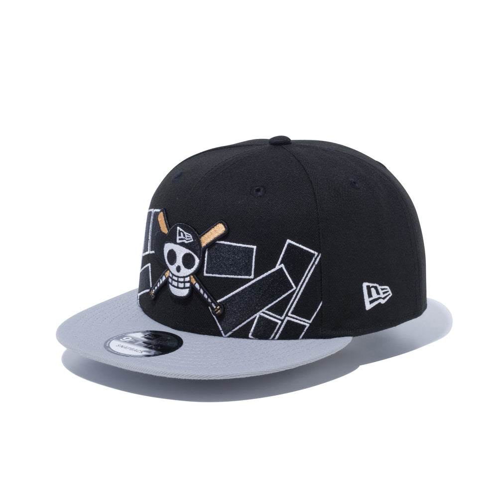 9FIFTY ONE PIECE ワンピース ドクロ 海賊旗 ドン！！ ブラック / グレーバイザー
