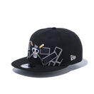 9FIFTY ONE PIECE ワンピース ドクロ 海賊旗 ドン！！ ブラック