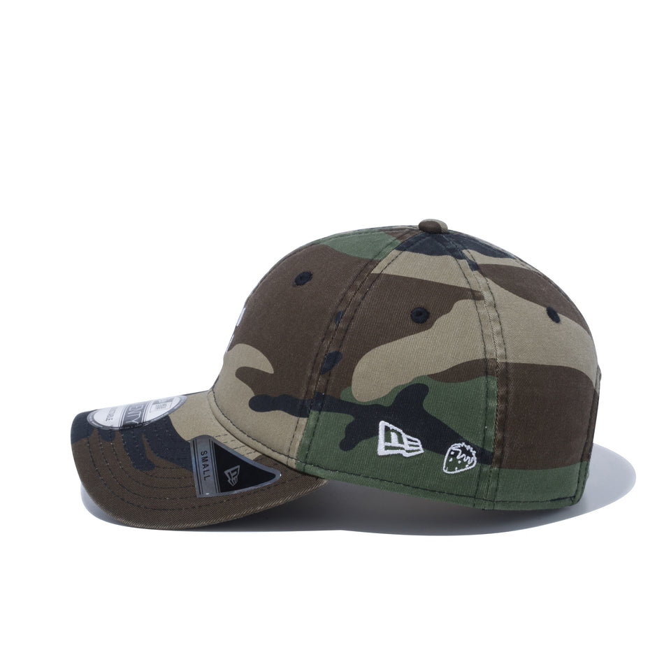 9TWENTY Small イージースナップ AI TAKAHASHI 高橋愛 NEW ERA 苺 ロゴ ウッドランドカモ