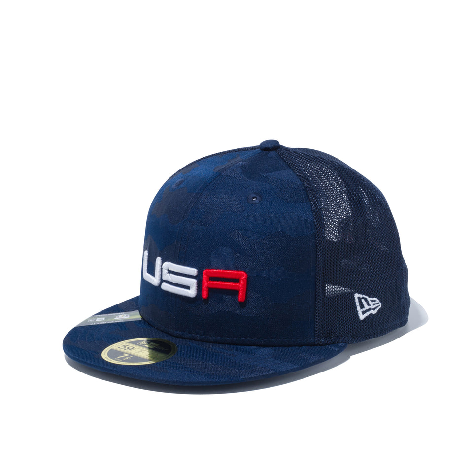 【ゴルフ】 59FIFTY トラッカー RYDER CUP 2020 USA ブルージャガードカモ