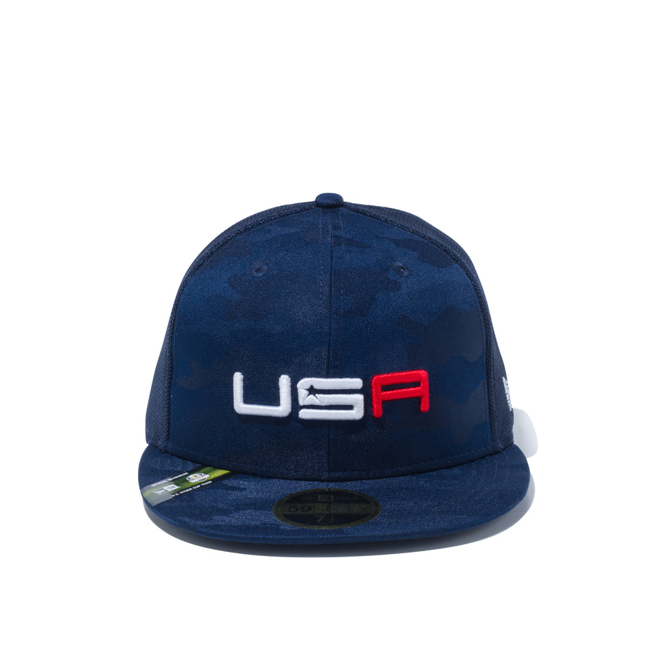 【ゴルフ】 59FIFTY トラッカー RYDER CUP 2020 USA ブルージャガードカモ