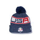 【ゴルフ】 ポンポンニット RYDER CUP 2020 USA オーシャンサイドブルー / ドルフィングレー / アイボリー