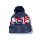 【ゴルフ】 ポンポンニット RYDER CUP 2020 USA オーシャンサイドブルー / ドルフィングレー / アイボリー